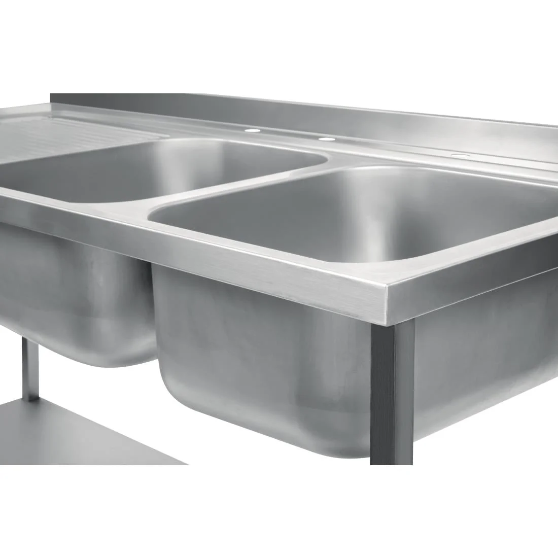 Holmes Fully Assembled Stainless Steel Sink Left Hand Drainer 1800mm - Image 6