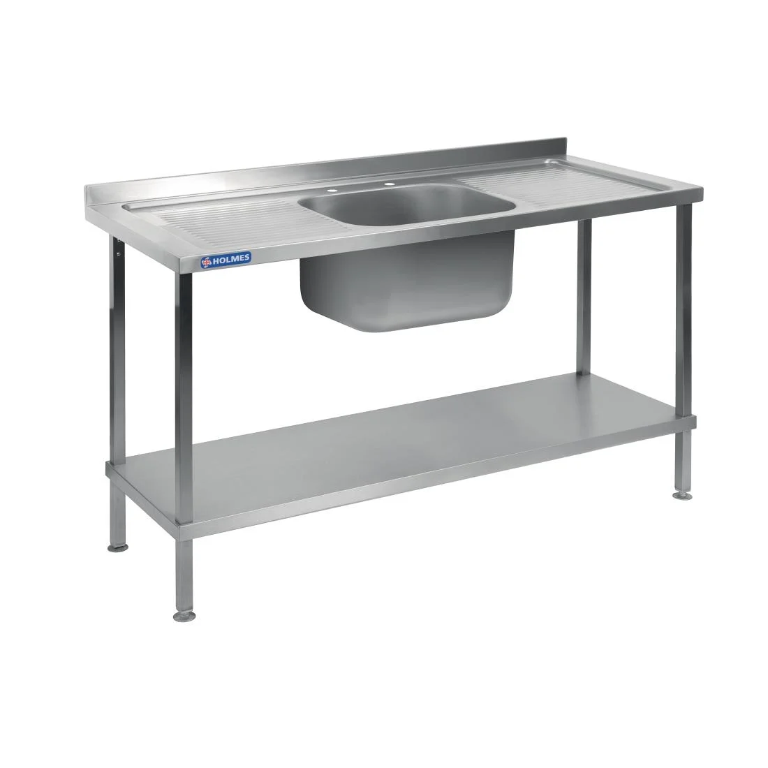 Vogue Stainless Steel Sink Double Drainer 1800mm - Image 1
