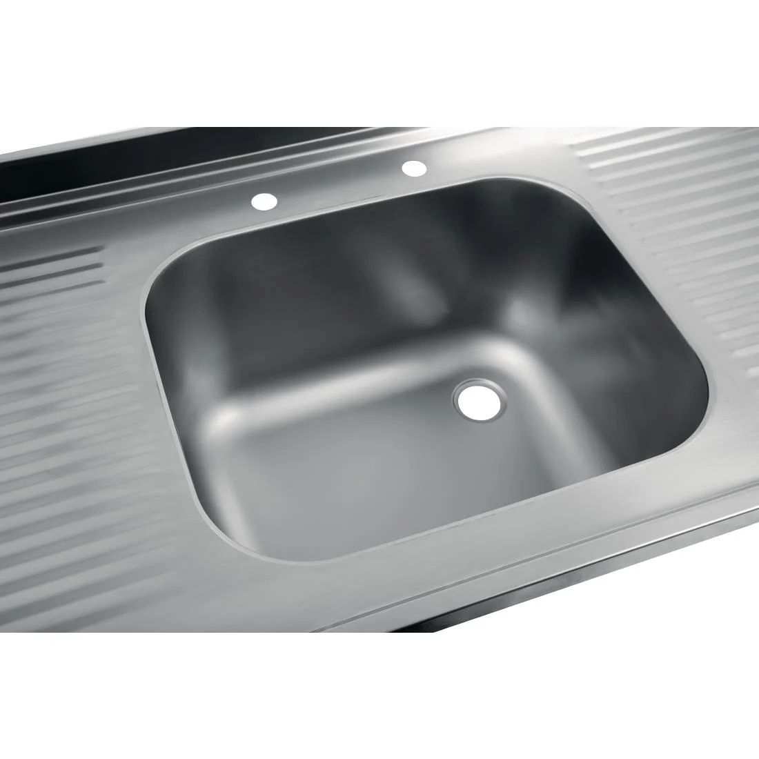 Vogue Stainless Steel Sink Double Drainer 1800mm - Image 5