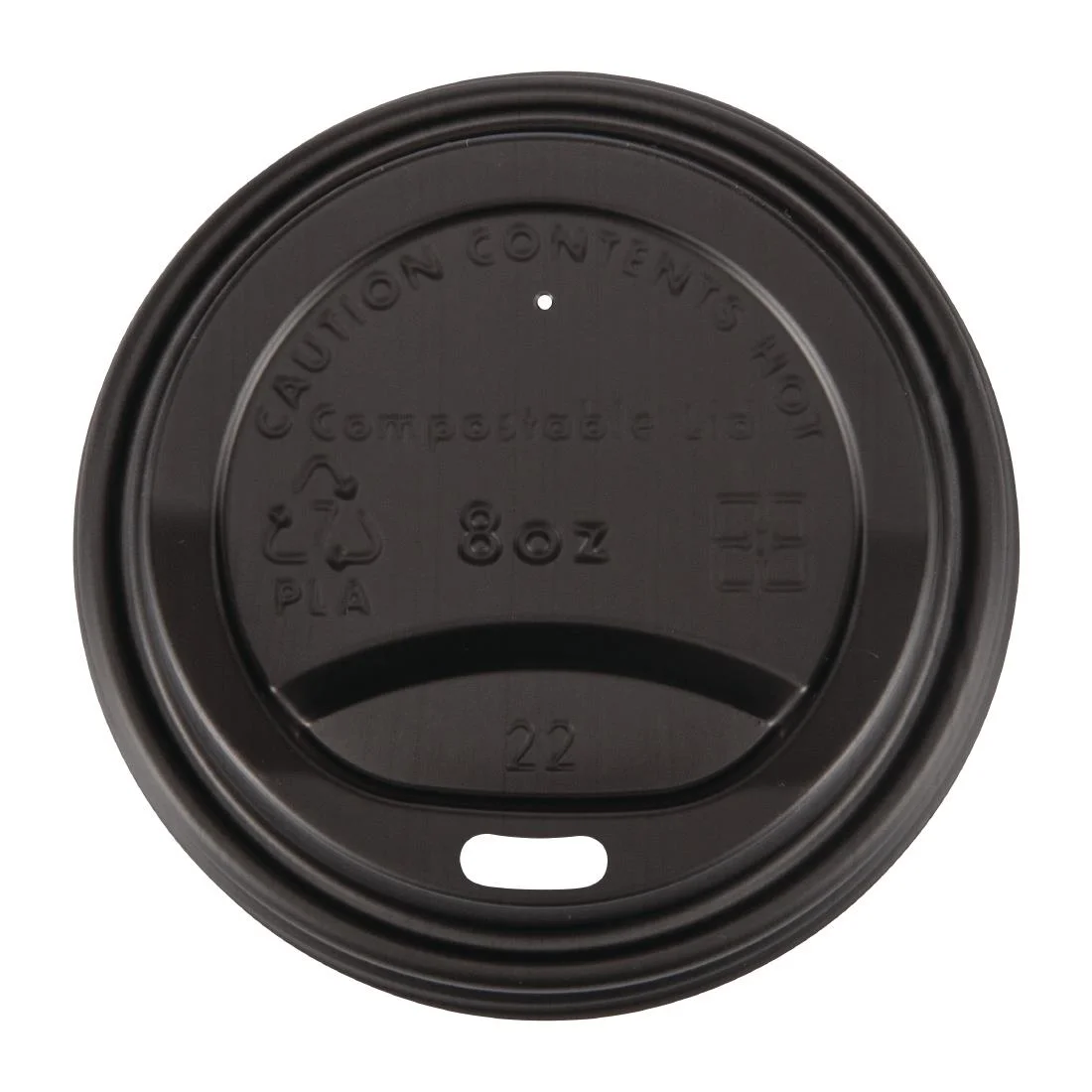 Fiesta Compostable Coffee Cup Lids 225ml / 8oz (Pack of 50) - Image 3