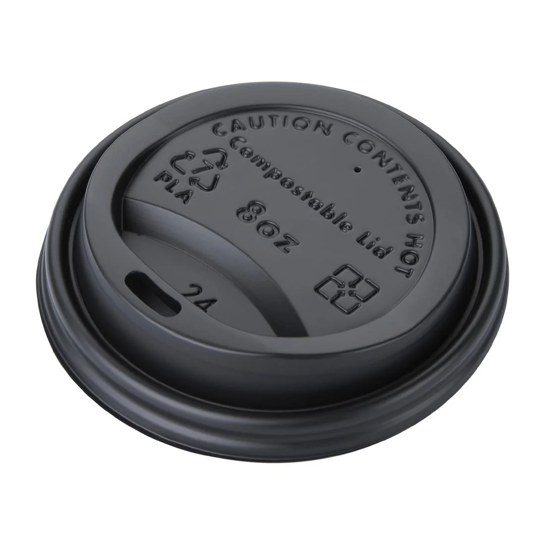 Fiesta Compostable Coffee Cup Lids 225ml / 8oz (Pack of 50) - Image 7