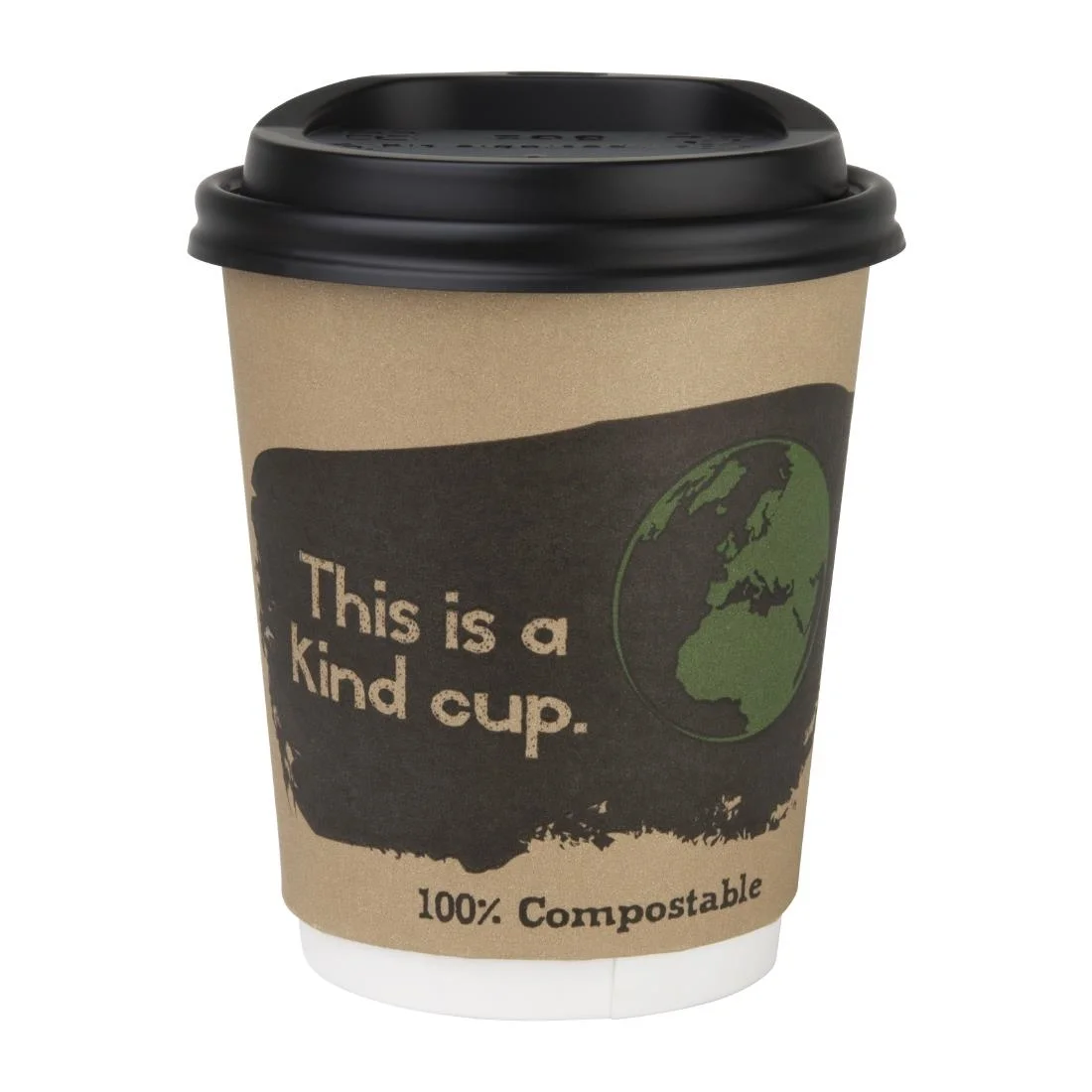 Fiesta Compostable Coffee Cup Lids 225ml / 8oz (Pack of 50) - Image 9