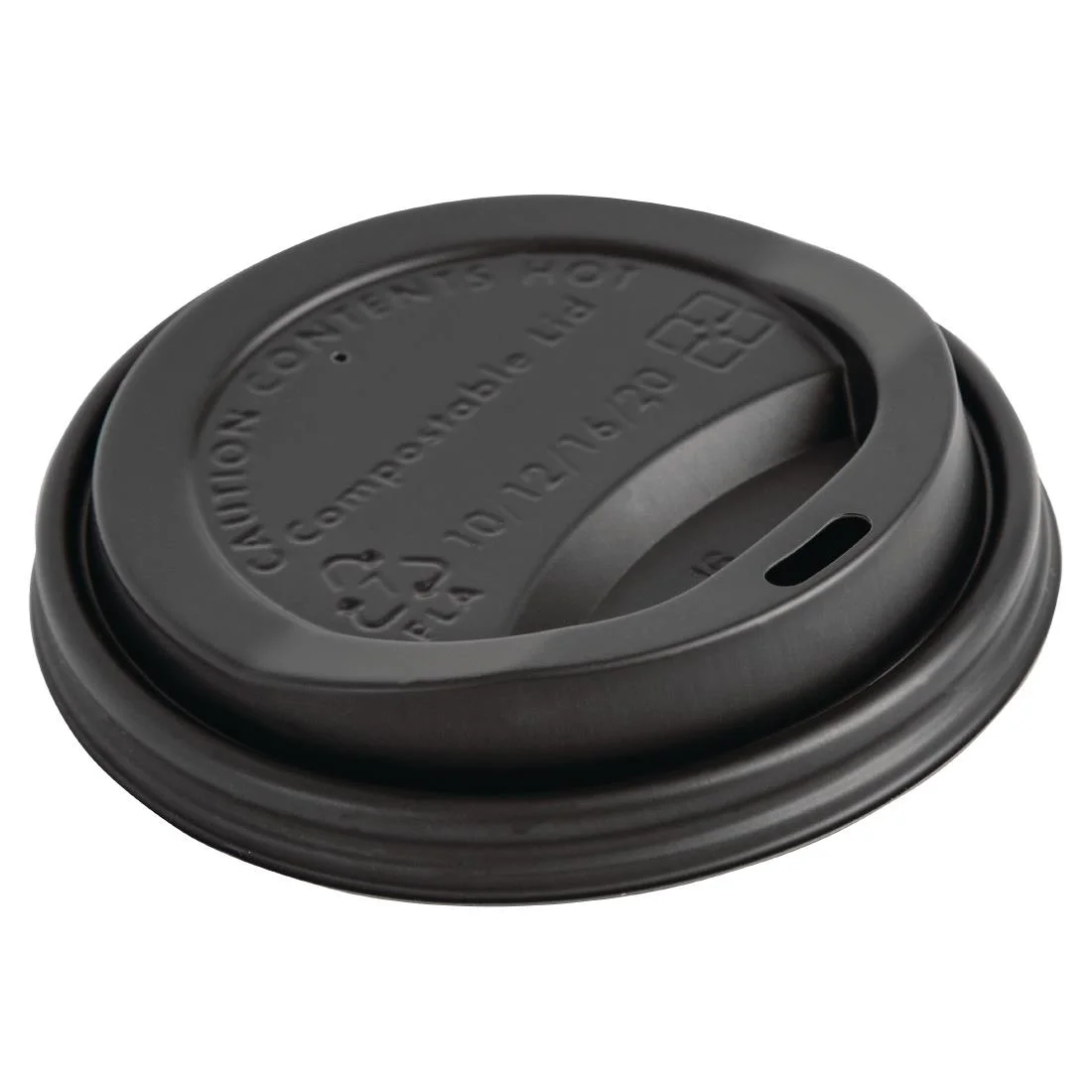 Fiesta Compostable Coffee Cup Lids 340ml / 12oz (Pack of 1000) - Image 1