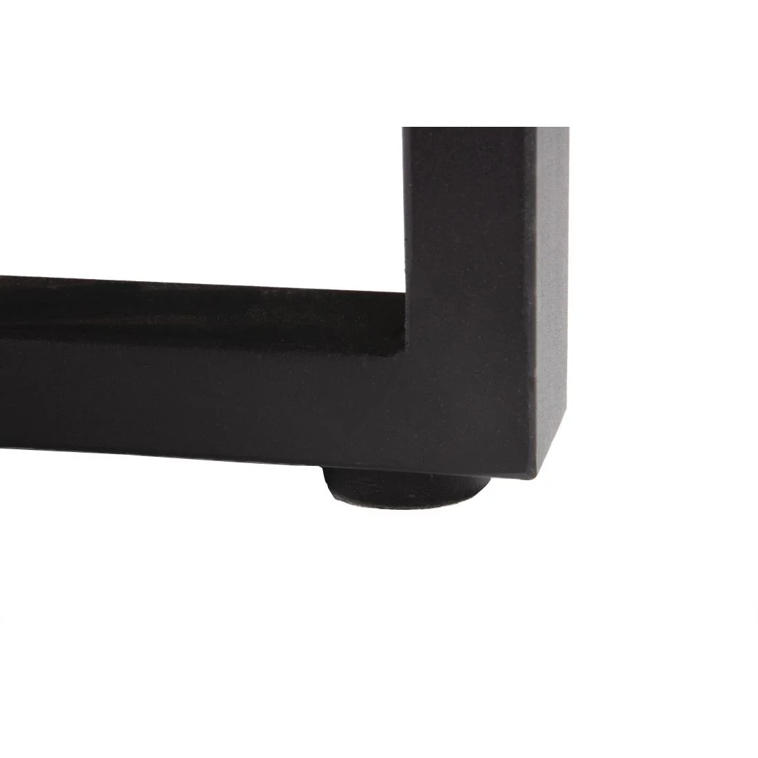 Bolero Acacia Wood and Steel Rectangular Industrial Table 1800mm - Image 6