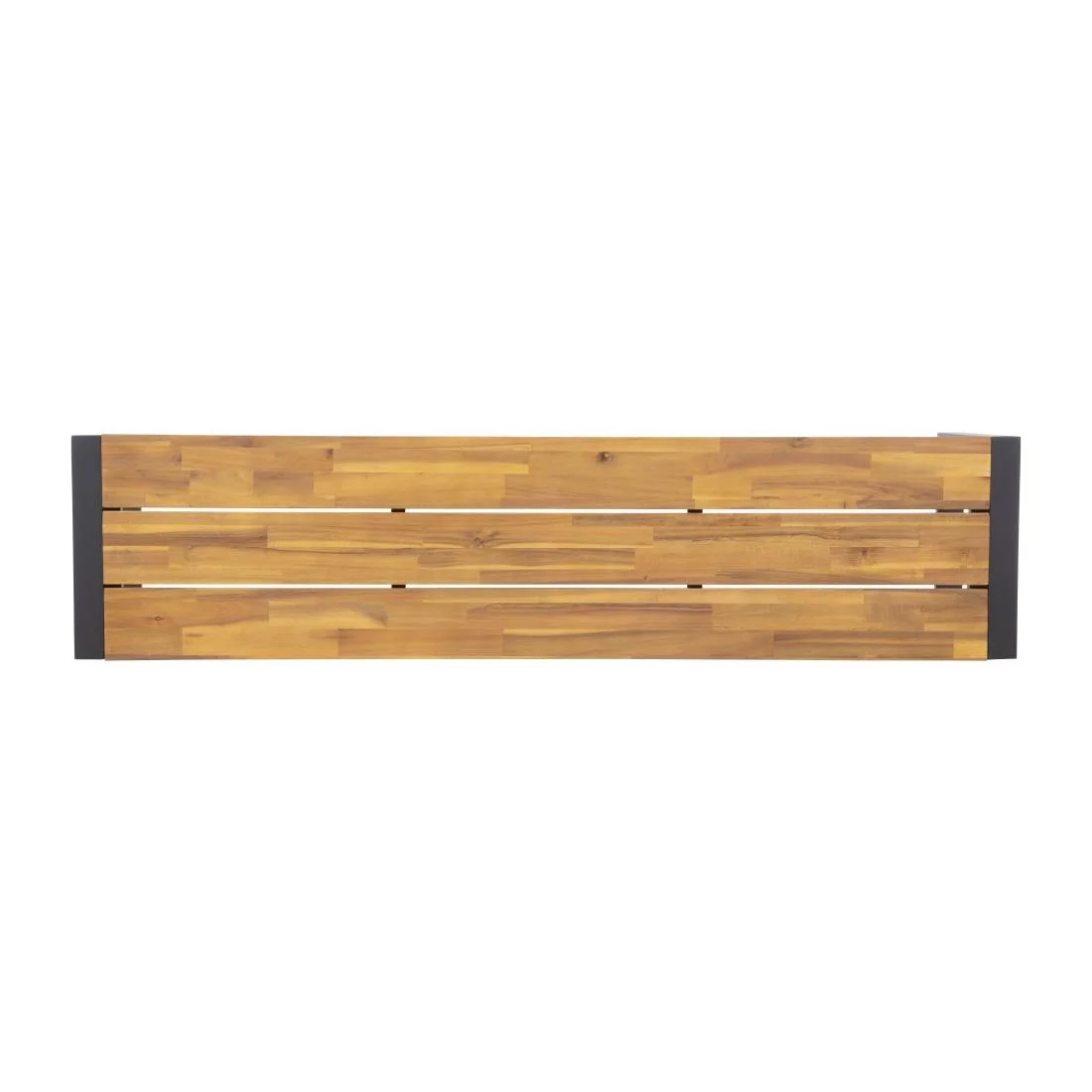 Bolero Acacia Wood and Steel Industrial Benches 1600mm (Pack of 2) - Image 6