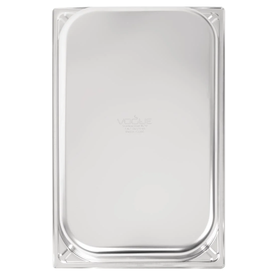 Vogue Heavy Duty Stainless Steel 1/1 Gastronorm Tray 65mm - Image 7