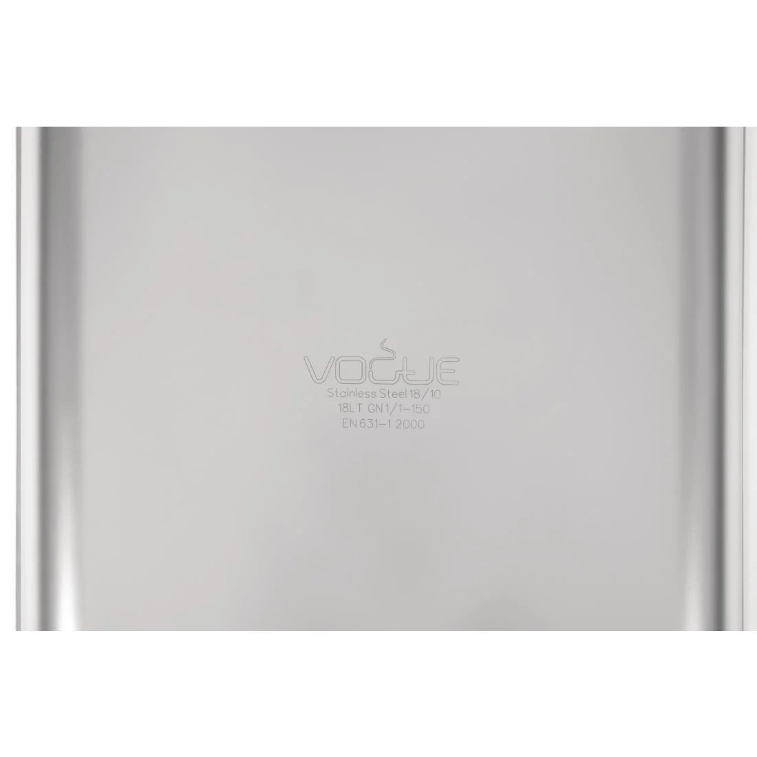 Vogue Heavy Duty Stainless Steel 1/1 Gastronorm Tray 150mm - Image 6