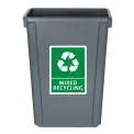 Jantex Slim Bin Grey 60Ltr - Image 6