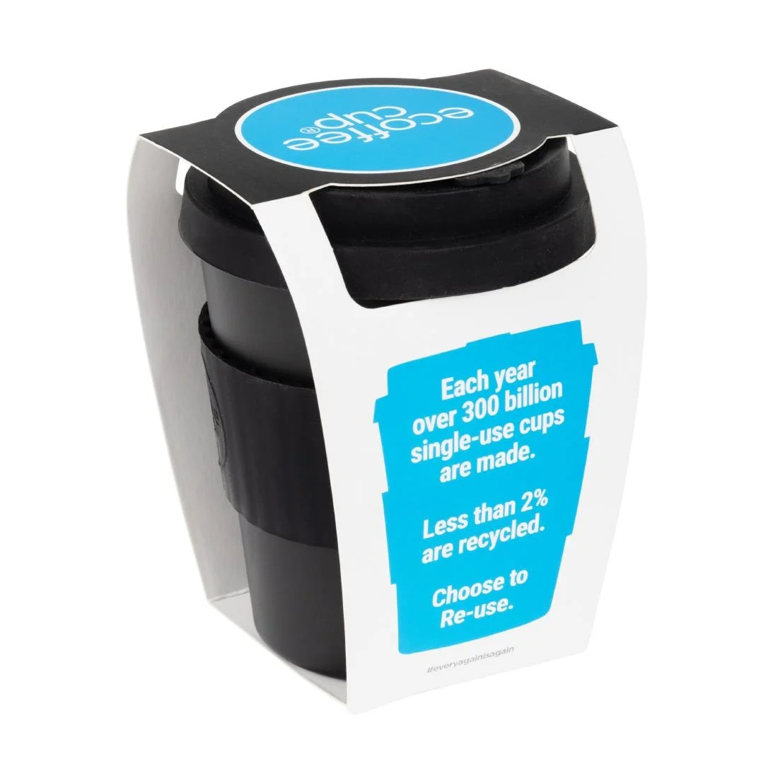 ecoffee cup Reusable Coffee Cup Kerr & Napier Black 12oz - Image 6