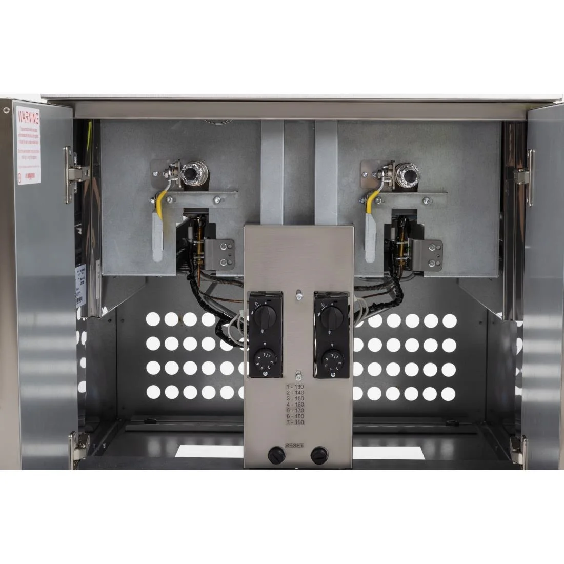 Lincat Silverlink 600 Free Standing Twin Natural Gas Fryer J10/N - Image 6