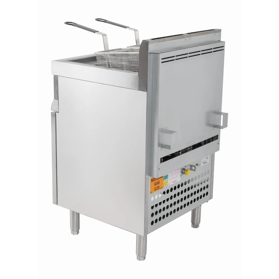 Lincat Silverlink 600 Free Standing Twin Natural Gas Fryer J10/N - Image 8
