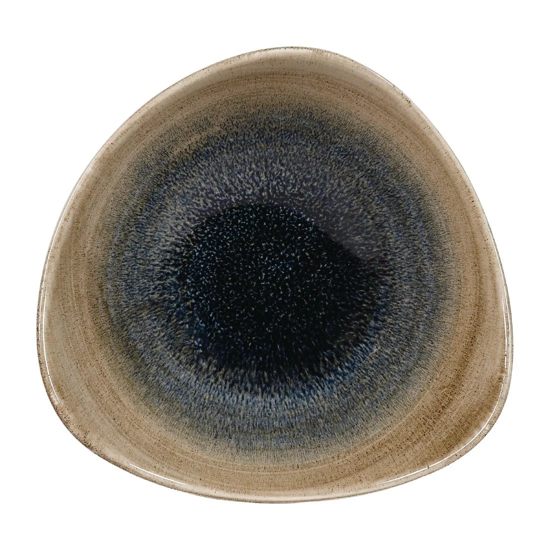 Churchill Stonecast Aqueous Triangular Bowls Bayou Taupe 13oz 185mm (12 Pack) - Image 1