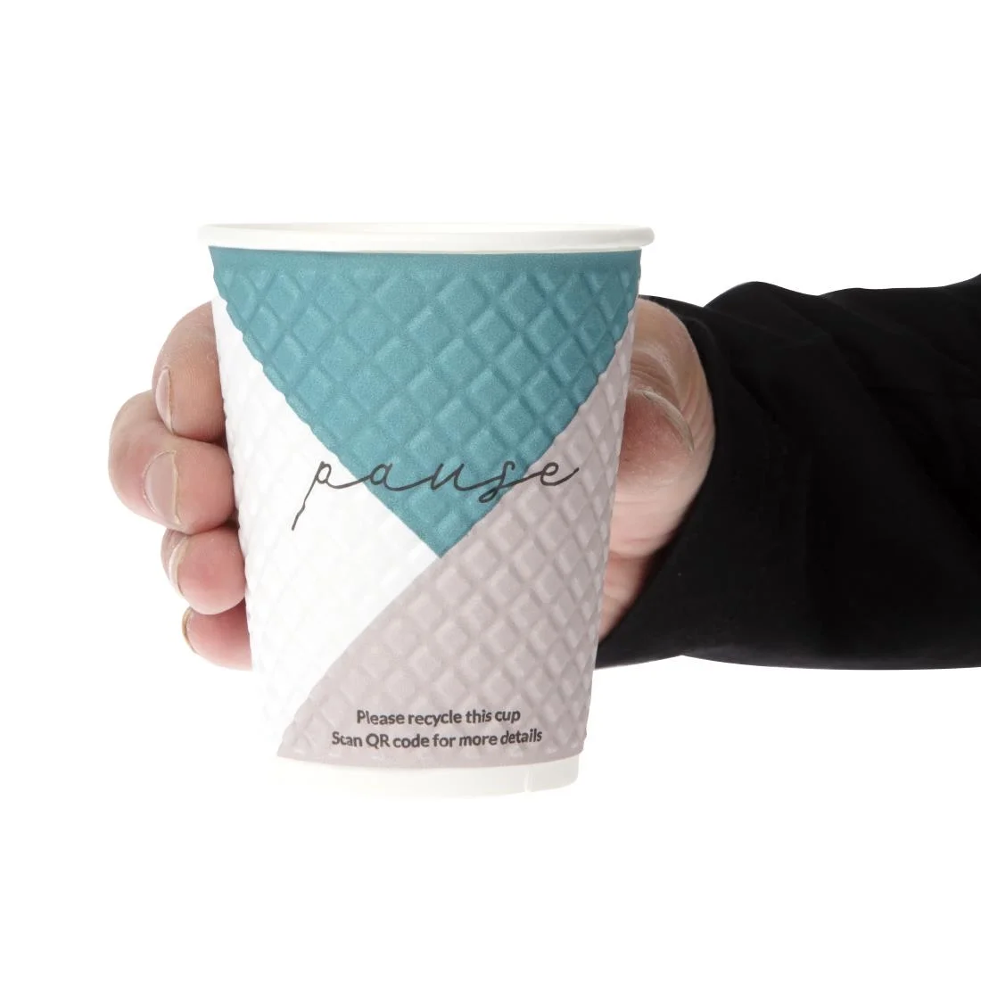Huhtamaki Pause Disposable Coffee Cups Double Wall 340ml / 12oz (Pack of 740) - Image 5