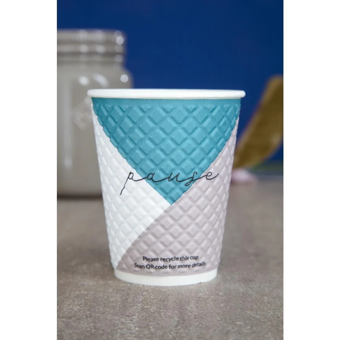 Huhtamaki Pause Disposable Coffee Cups Double Wall 340ml / 12oz (Pack of 740) - Image 6