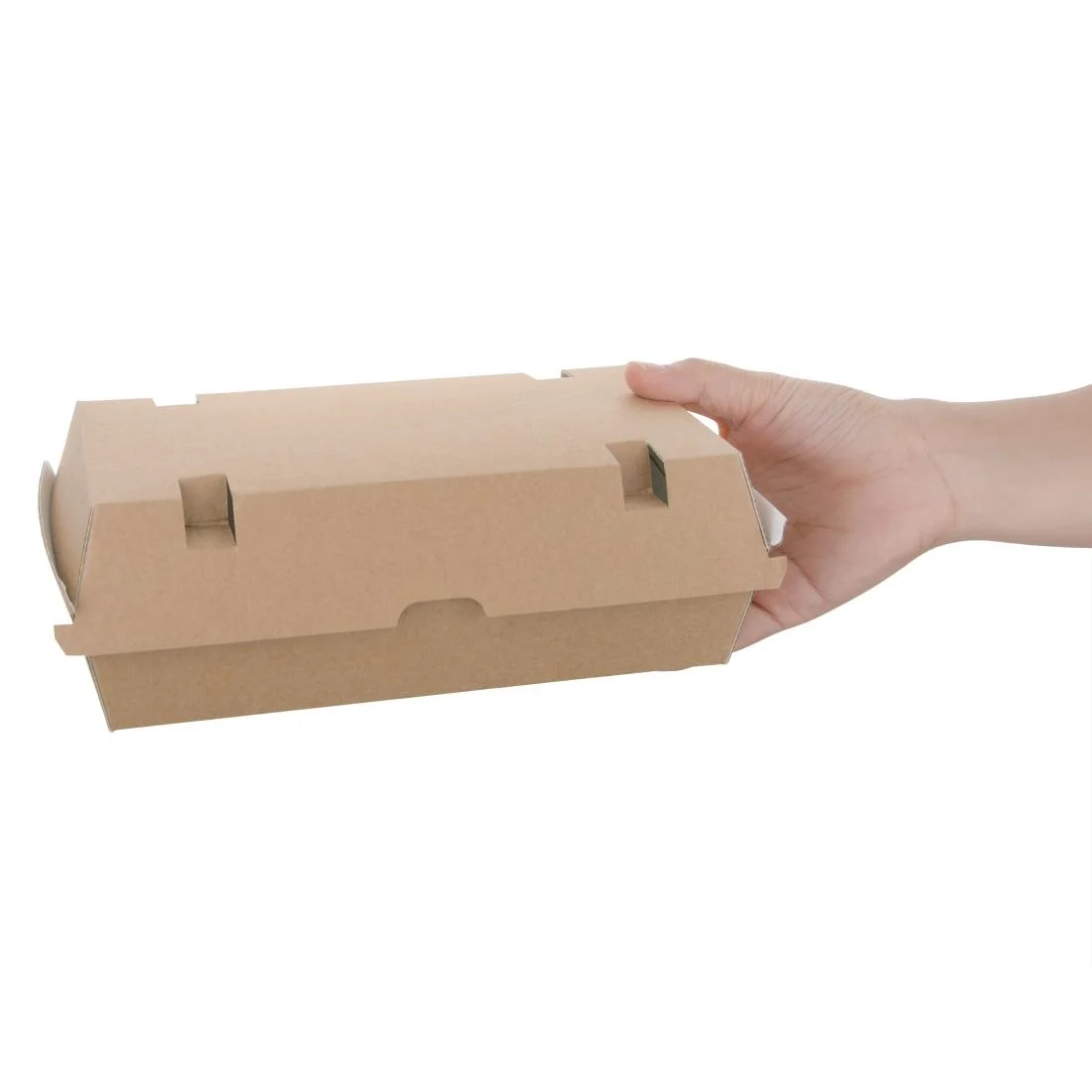 Fiesta Compostable Kraft Food Boxes Large 204mm (Pack of 100) - Image 5