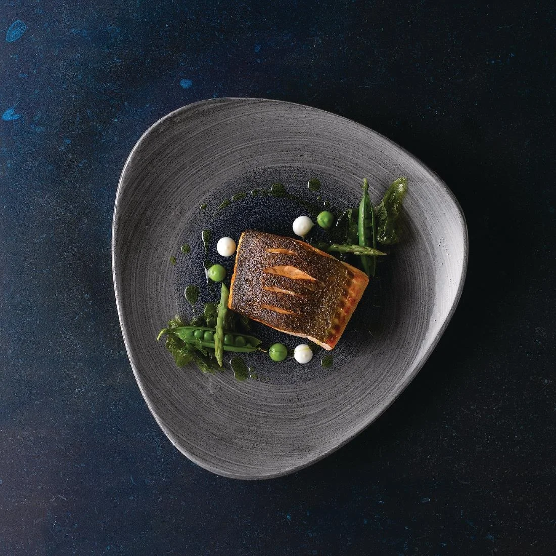 Churchill Stonecast Aqueous Lotus Plates Grey 305mm (6 Pack) - Image 2