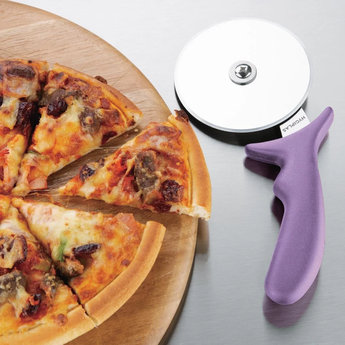 Hygiplas Pizza Wheel Purple Allergens - 4" - Image 4