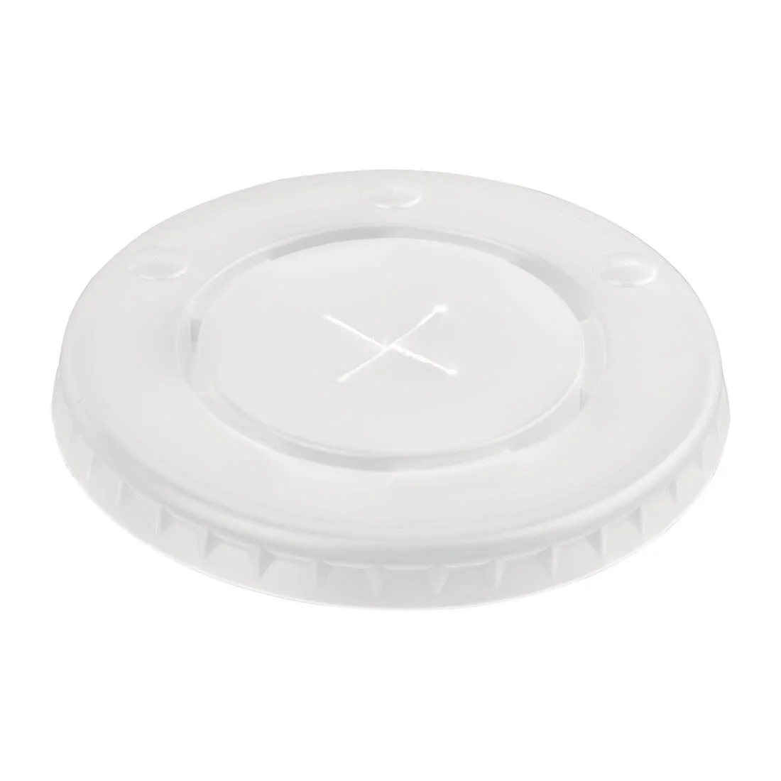 Fiesta Recyclable Polystyrene Lids for 12oz Cold Paper Cups 80mm (Pack of 1000) - Image 2