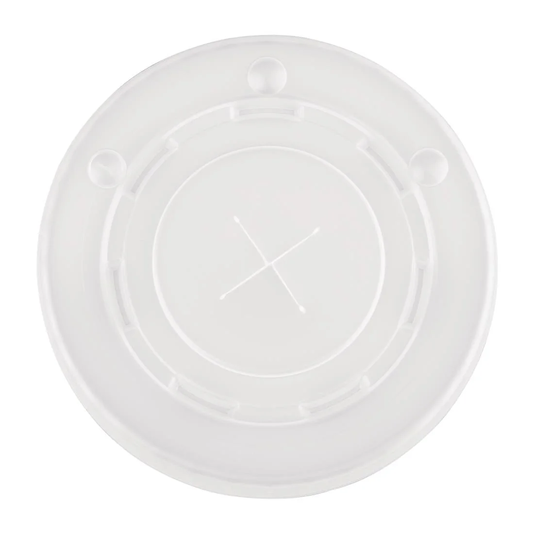 Fiesta Recyclable Polystyrene Lids for 12oz Cold Paper Cups 80mm (Pack of 1000) - Image 3
