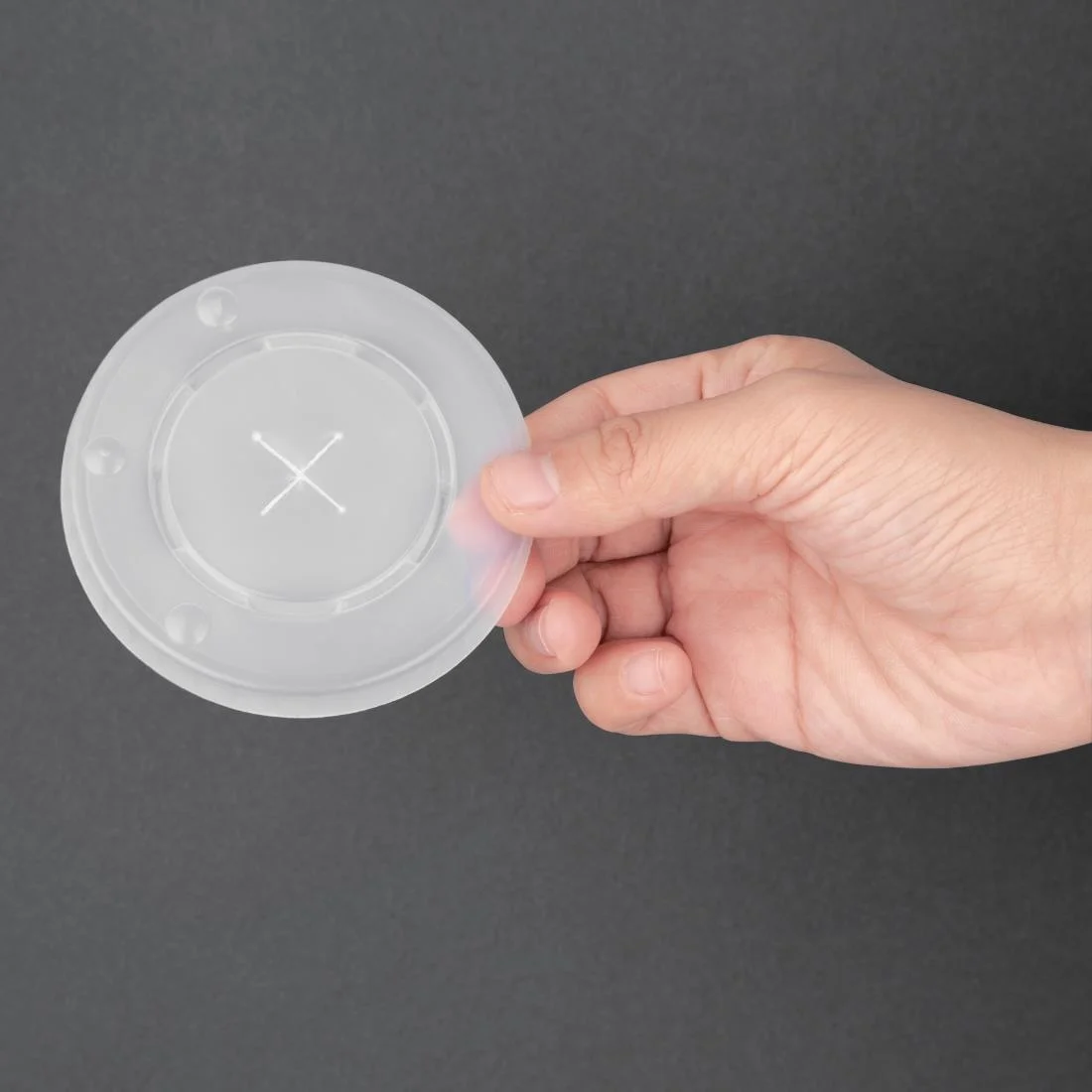 Fiesta Recyclable Polystyrene Lids for 12oz Cold Paper Cups 80mm (Pack of 1000) - Image 5