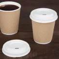 Fiesta Compostable Bagasse Coffee Cup Lids 225ml / 8oz (Pack of 1000) - Image 5