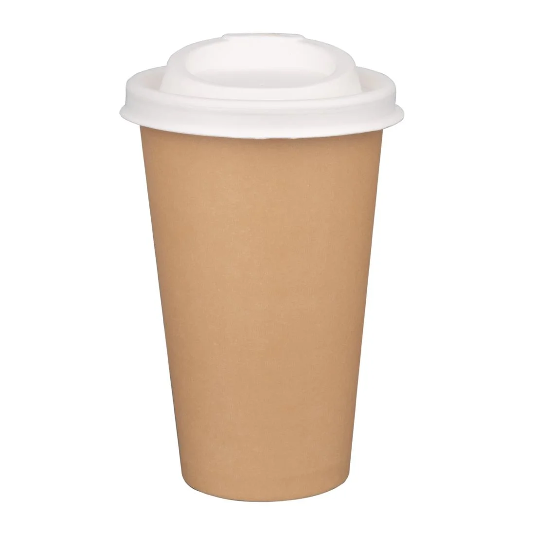 Fiesta Compostable Bagasse Coffee Cup Lids 340ml / 12oz (Pack of 1000) - Image 4