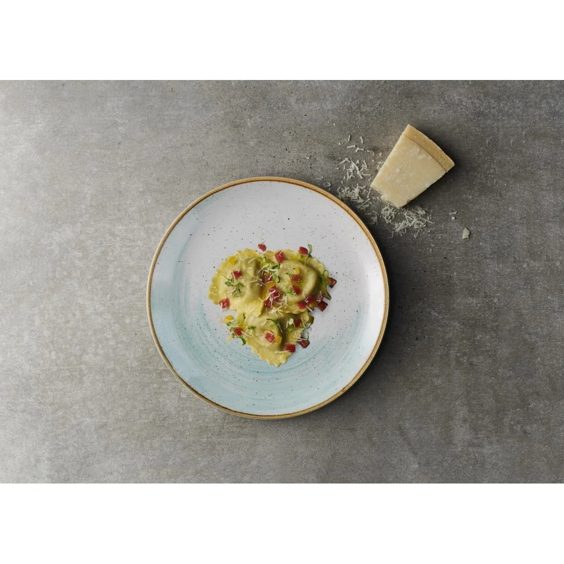 Churchill Stonecast Accents Evolve Coupe PlateS Duck Egg 286mm (12 Pack) - Image 2