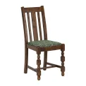 Mayfair Dining Chair with Green Diamond Padded Seat (Pack of 2) - Image 1