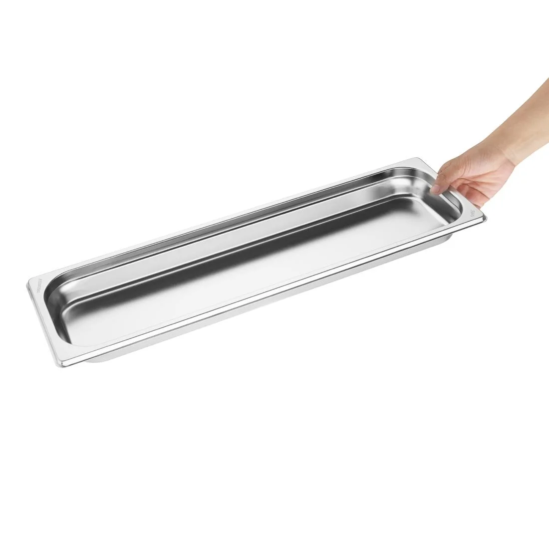 Vogue Stainless Steel Gastronorm 2/4 Tray 40mm - Image 5