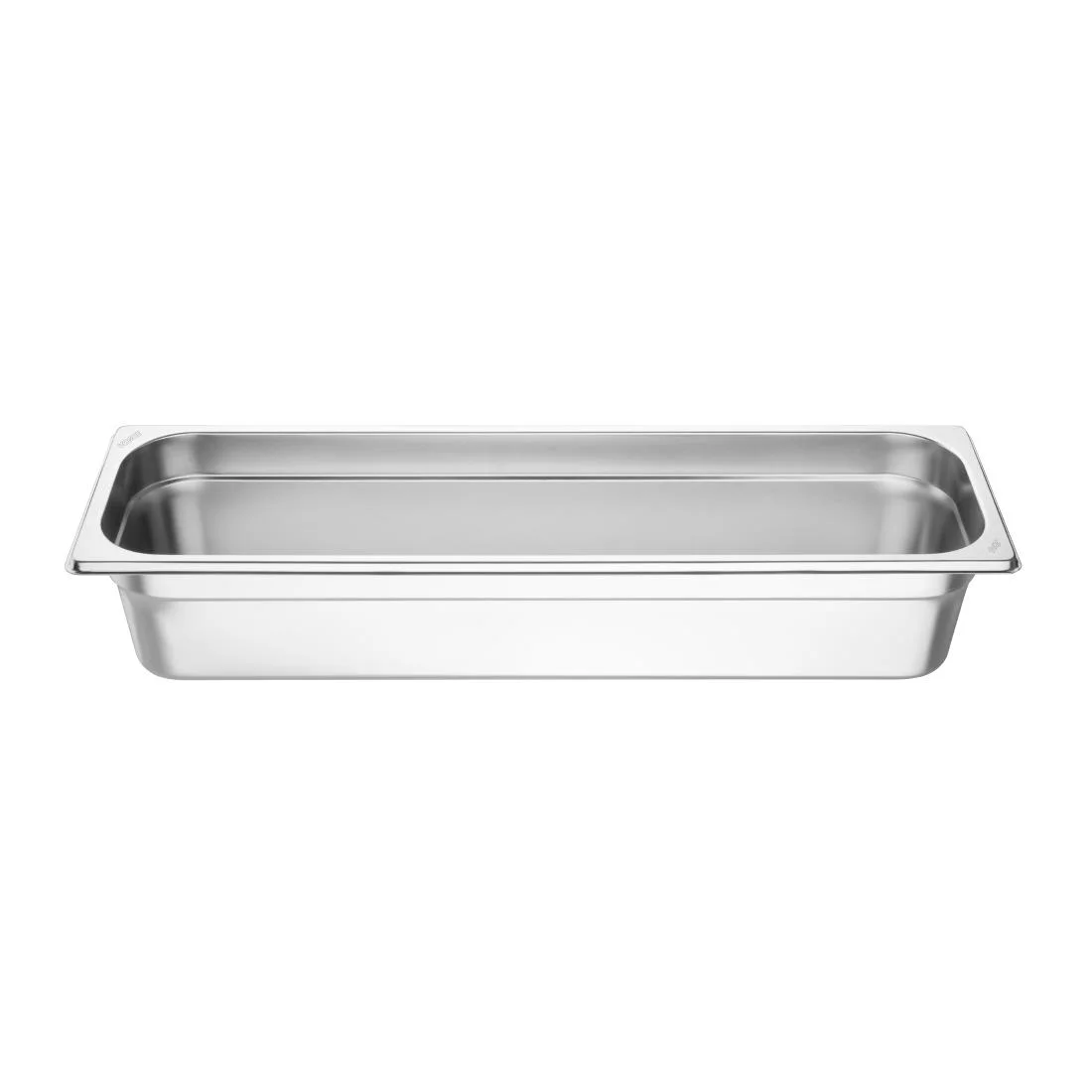 Vogue Stainless Steel Gastronorm 2/4 Tray 100mm - Image 1
