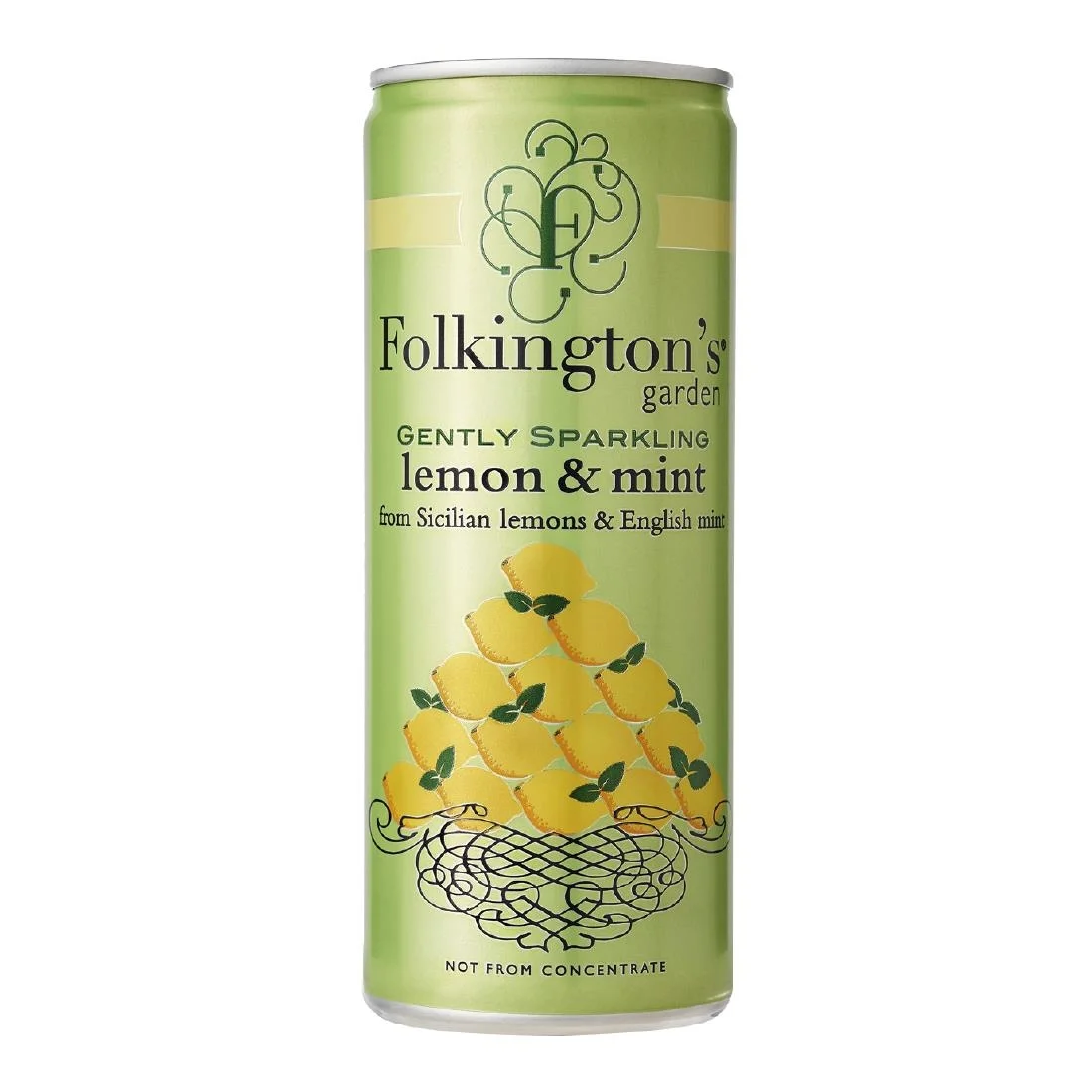 Folkington's Sparkling Drinks Lemon & Mint Can 250ml (12 Pack) - Image 1
