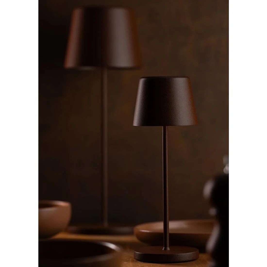 Utopia Bermuda Micro LED Cordless Table Lamp 210mm Corten (6 Pack) - Image 3