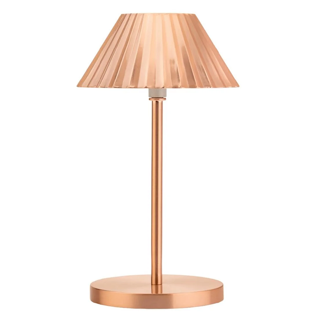 Utopia Aruba LED Cordless Table Lamp 230mm Brushed Copper (6 Pack) - Image 1