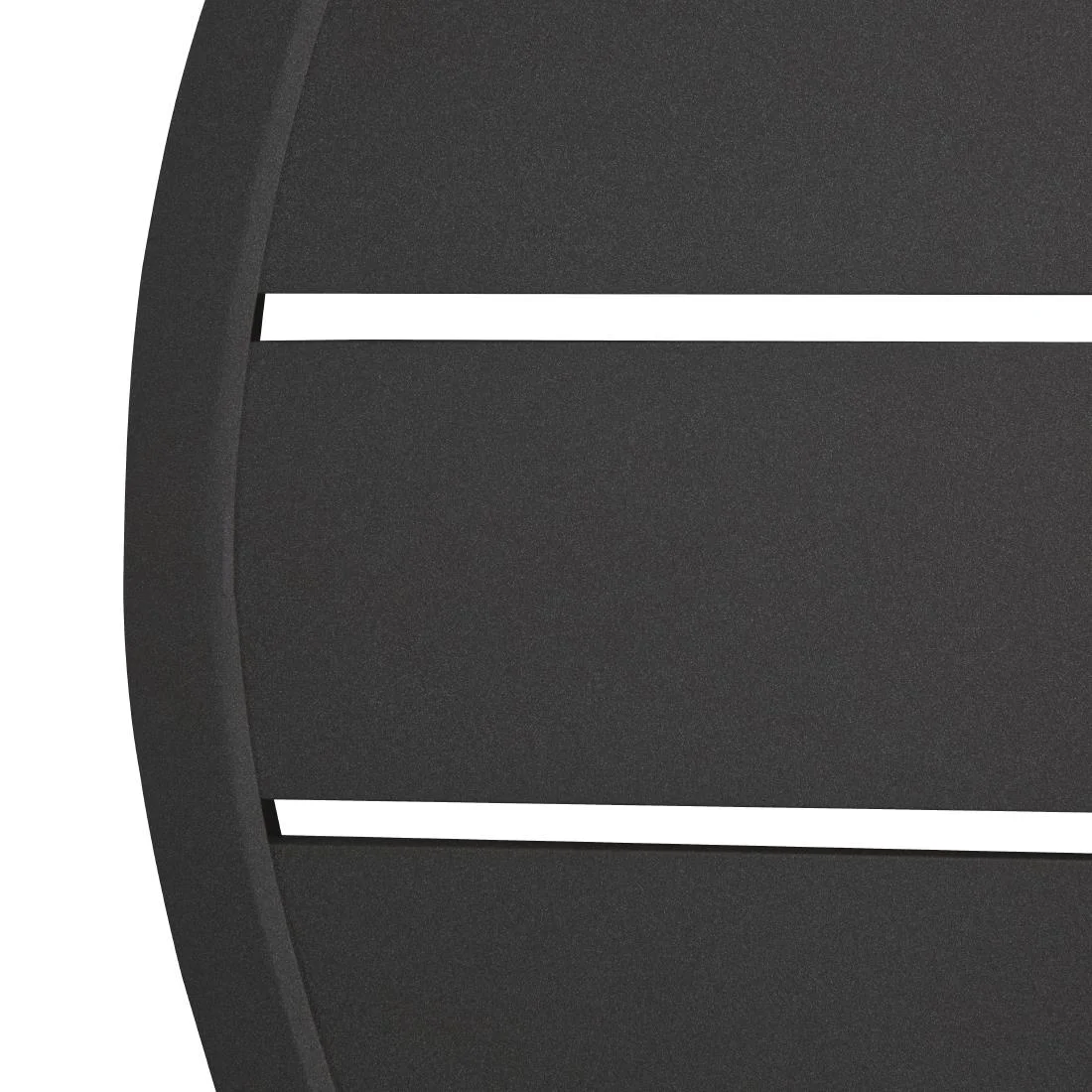 Bolero Aluminium Round Table Top Black 580mm - Image 3