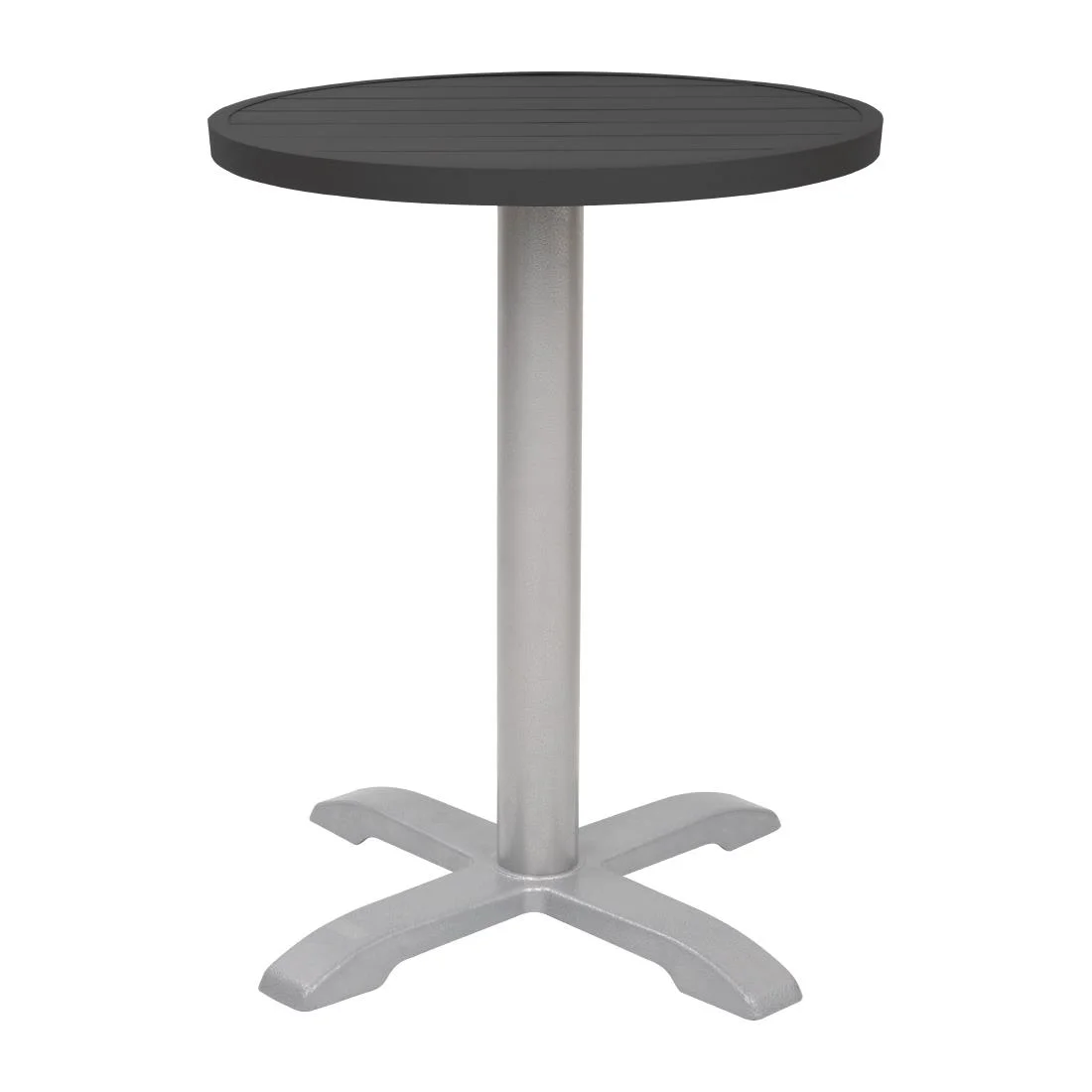 Bolero Aluminium Round Table Top Black 580mm - Image 4