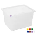 Hygiplas Click PP GN Container 1/2 with Lid & 7 Colour Clips 200mm 11.7Ltr (4 Pack) - Image 2