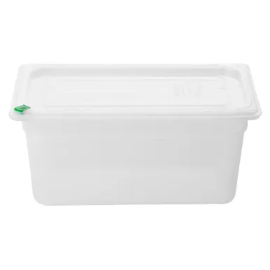 Hygiplas Click PP GN Container 1/3 with Lid & 7 Colour Clips 150mm 5.3Ltr (4 Pack)