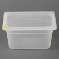 Hygiplas Click PP GN Container 1/4 with Lid & 7 Colour Clips 150mm 3.7Ltr (4 Pack) - Image 3