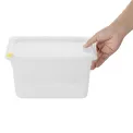 Hygiplas Click PP GN Container 1/4 with Lid & 7 Colour Clips 150mm 3.7Ltr (4 Pack) - Image 4