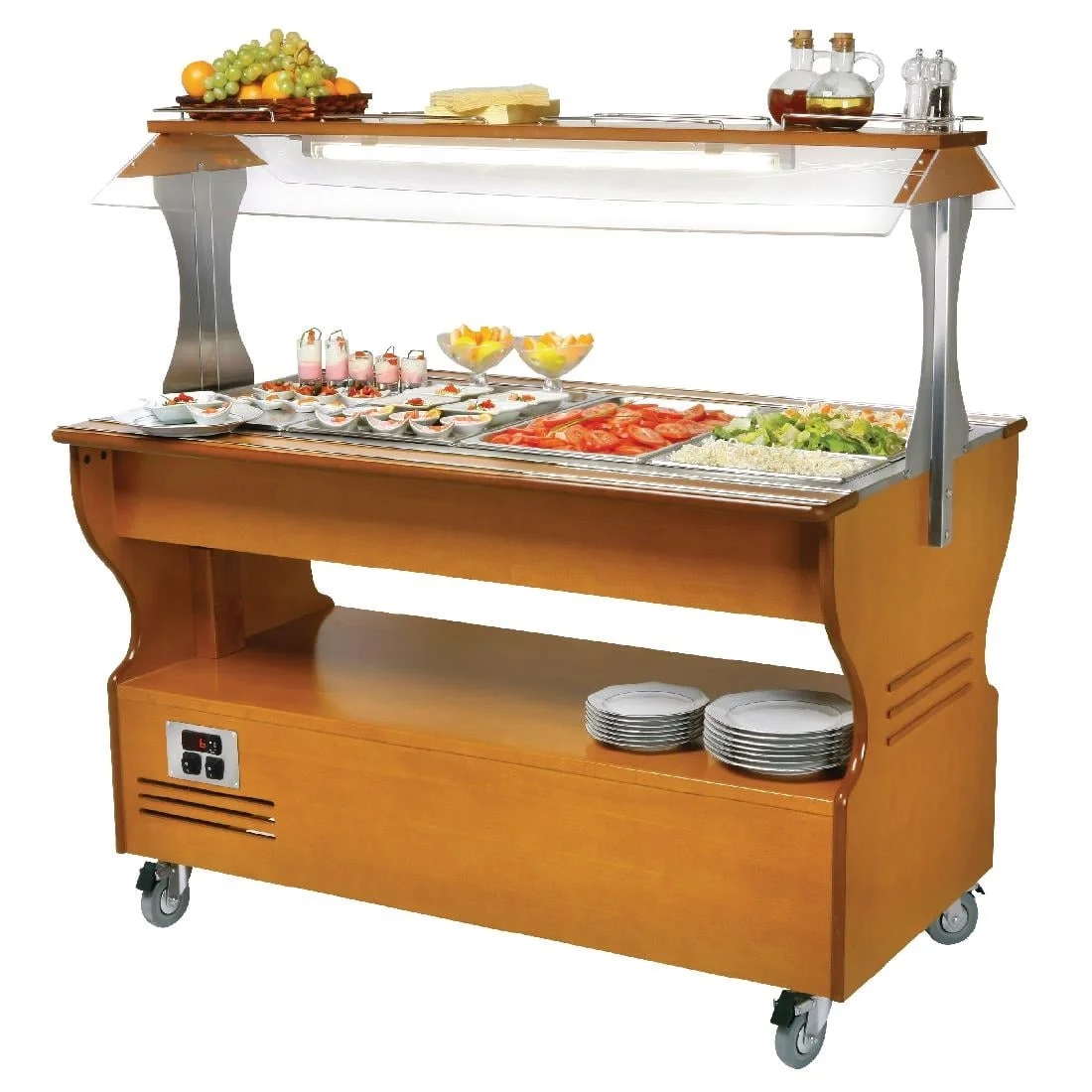 Roller Grill Chilled / Warm Salad Bar Light SB40M - Image 2