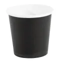Fiesta Recyclable Espresso Cups Single Wall Black 112ml / 4oz (Pack of 1000) - Image 1