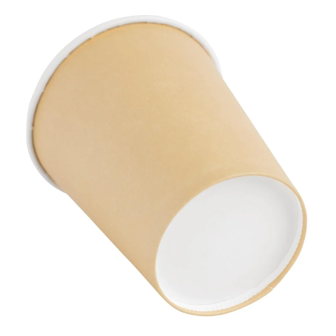 Fiesta Recyclable Coffee Cups Single Wall Kraft 225ml / 8oz (Pack of 1000) - Image 4