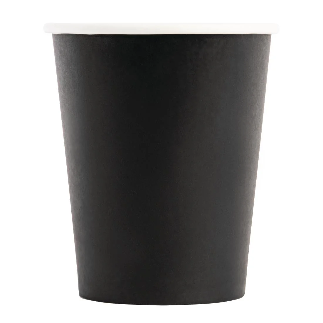 Fiesta Recyclable Coffee Cups Single Wall Black 225ml / 8oz (Pack of 1000) - Image 4