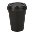 Fiesta Recyclable Coffee Cups Single Wall Black 340ml / 12oz (Pack of 1000) - Image 3
