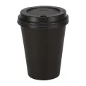 Fiesta Recyclable Coffee Cups Single Wall Black 340ml / 12oz (Pack of 50) - Image 3