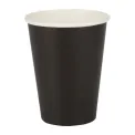 Fiesta Recyclable Coffee Cups Single Wall Black 340ml / 12oz (Pack of 50) - Image 1
