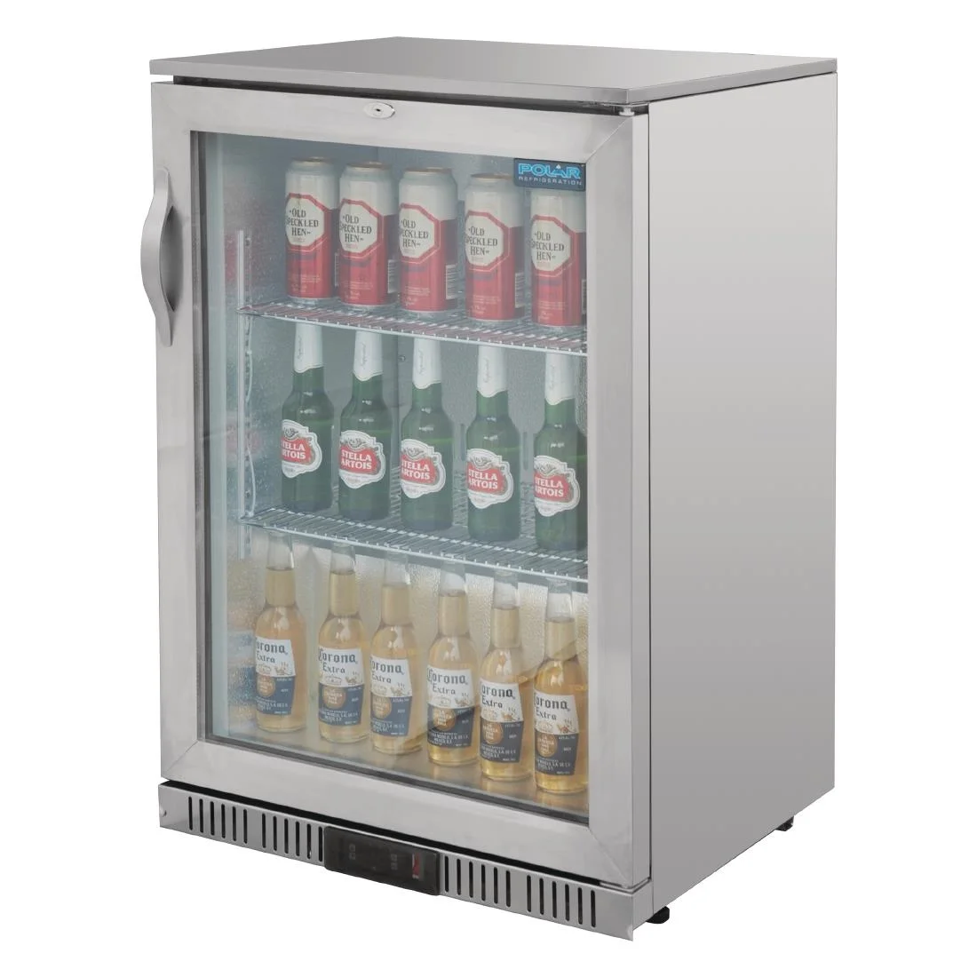Polar Back Bar Cooler with Hinged Door in Stainless Steel 138Ltr - Image 5