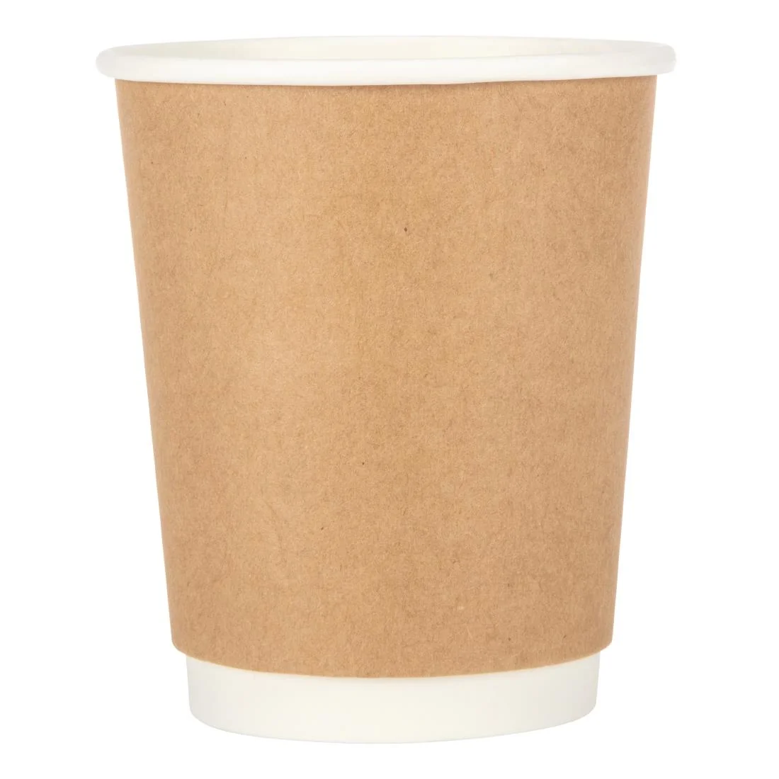 Fiesta Recyclable Coffee Cups Double Wall Kraft 225ml / 8oz (Pack of 25) - Image 6