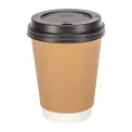 Fiesta Recyclable Coffee Cups Double Wall Kraft 340ml / 12oz (Pack of 25) - Image 4