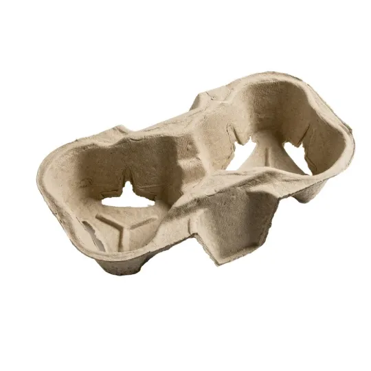 Moulded Pulp Fibre Two Cup Carrier (360 Pack)